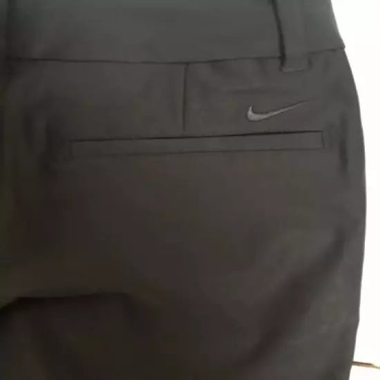 NWT Womens Size 0 Nike Golf Shorts Black Bermuda Length 747135-010