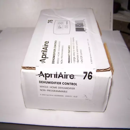 APRILAIRE 76 Dehumidifier Control Whole Home 120/240 V Non Programmable NEW!!