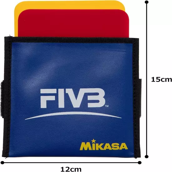 MIKASA Volleyball Warning Card for Referee VK Yellow/Red