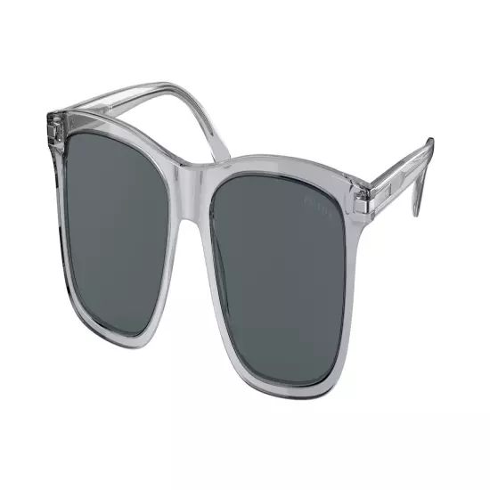 PRADA PR 18WS U430A9 Grey Crystal Blue 56 mm Men's Sunglasses