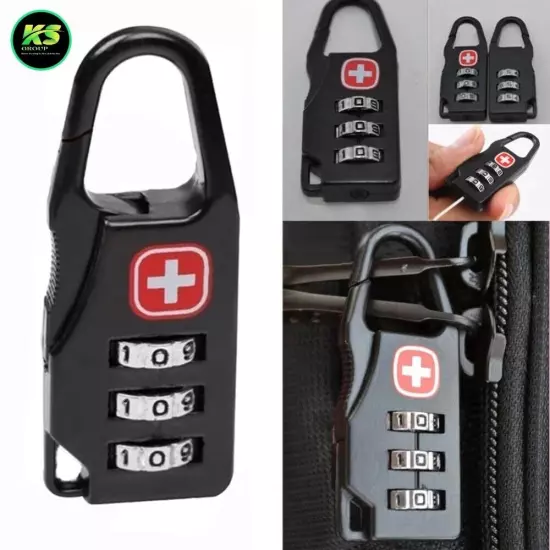 Portable Alloy Mini Lock Padlock Outdoor Travel Combination Code Number Lock