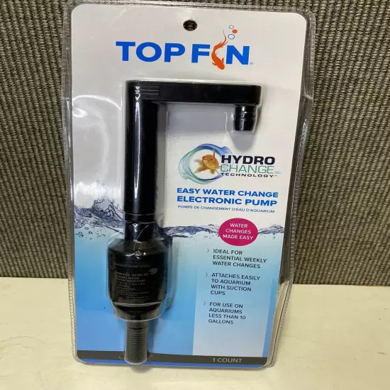 Top Fin Pump Hydro Change Easy Water Change Electronic Pump Up To 10 Gal New