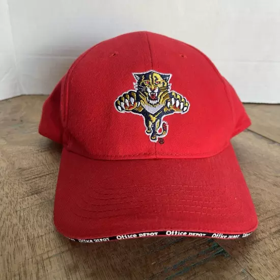 Florida Panthers NHL Hat Red Hat Adjustable Adult Size Red Hat Baseball Cap