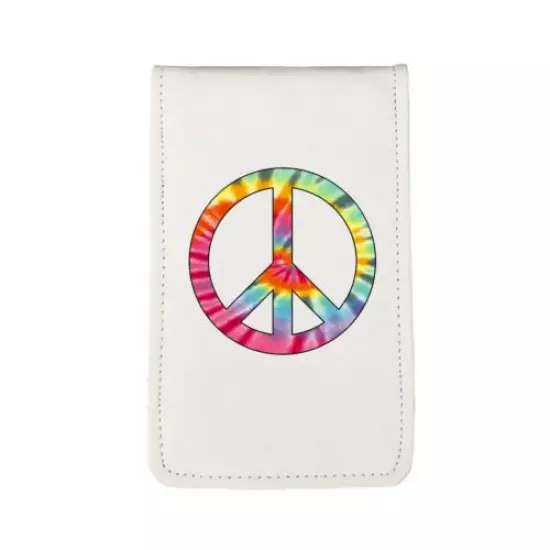 Tie Dye Peace Symbol Sunfish Golf Scorecard Yardage Book Holder Cover