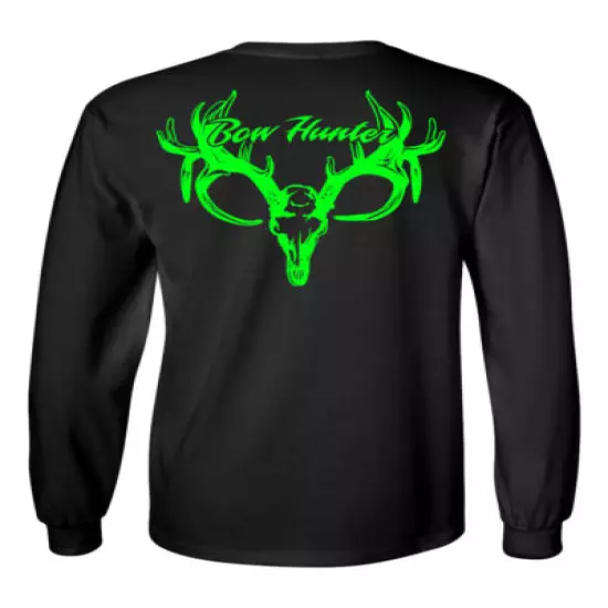 Bow Hunter t shirt Long Sleeve Dixie Land Outdoors Brand deer skull non typical