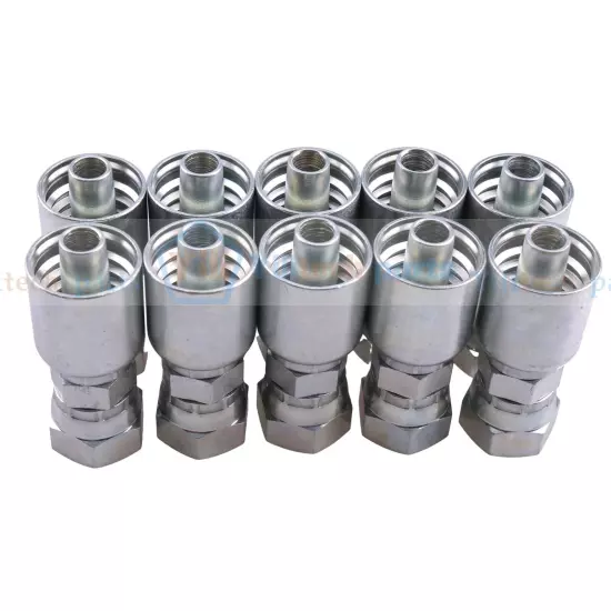 10X Hydraulic Hose Fitting With 5/8" Female JIC Swivel 10643-10-8 For Parker