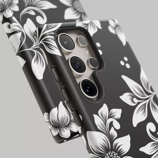 Black & White Floral Style - Tough Cases