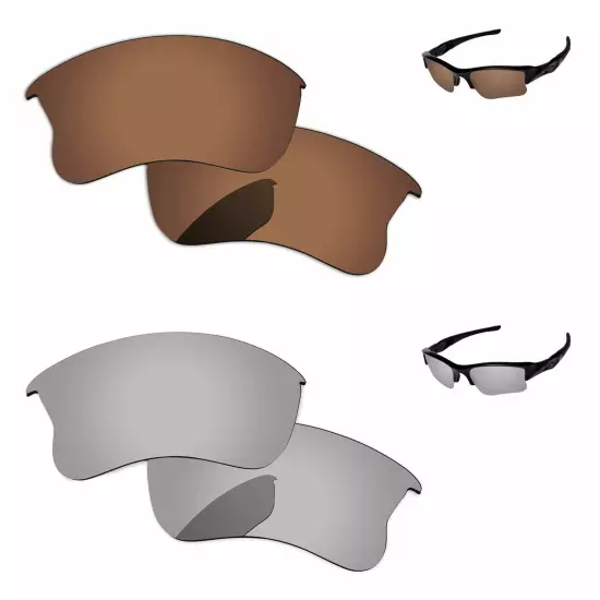 Lensology Polarized Replacement Lenses For-Oakley Flak Jacket XLJ Multi-Options