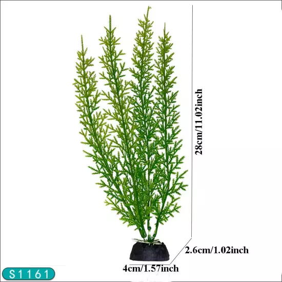 1 PC Micro Landscape Decoration Plastic Aquatic Plants Fish Tank Landscaping ➳