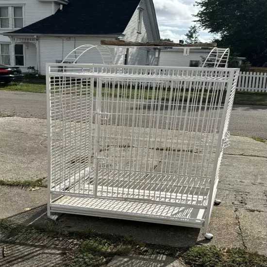 extra large bird cage with rolling wheels