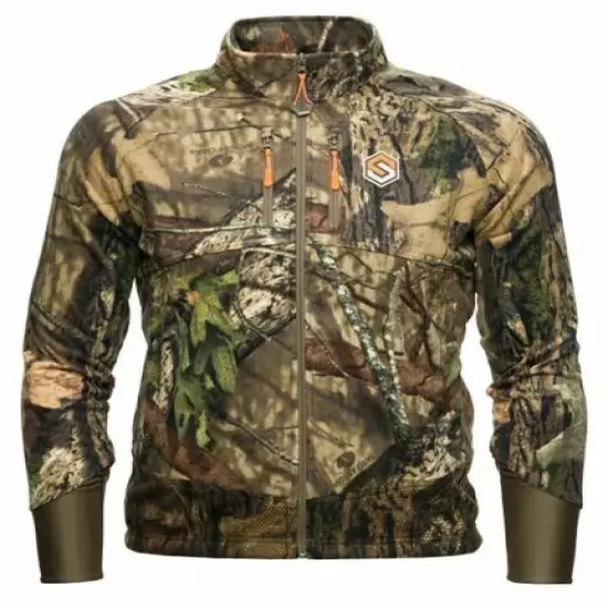 WINDBRACE WINDPROOF FLEECE JACKET, Medium, Mossy Oak Breakup Country B-1c