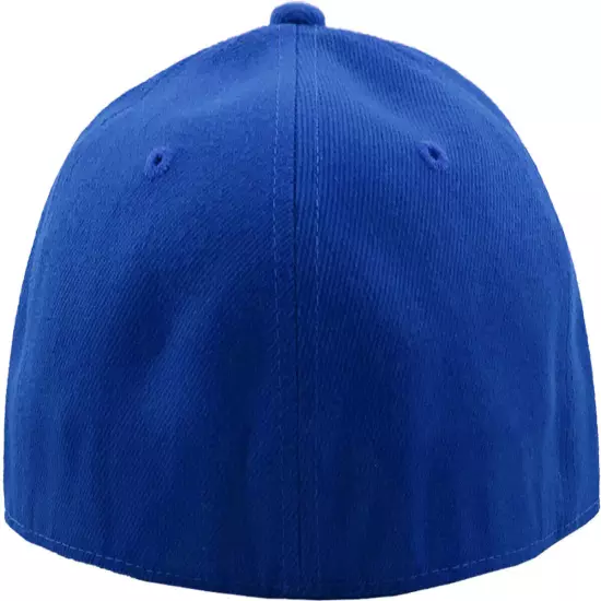 Premium Solid Fitted Cap Baseball Cap Hat, Flat Bill / Brim NEW