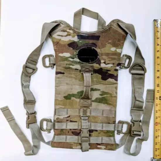 2 US Military Surplus Woodland Camo MOLLE II HYDRATION CARRIER, NO BLADDER