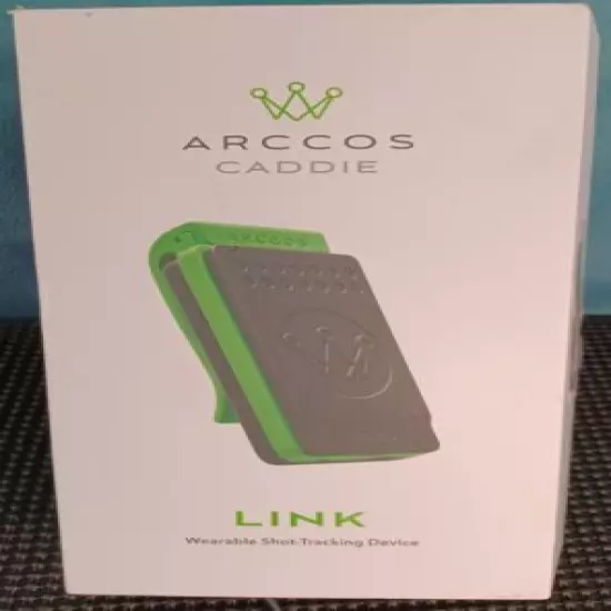 Arccos Caddie Link Golf Shot Tracking Device w Box & Carry Case Works Great