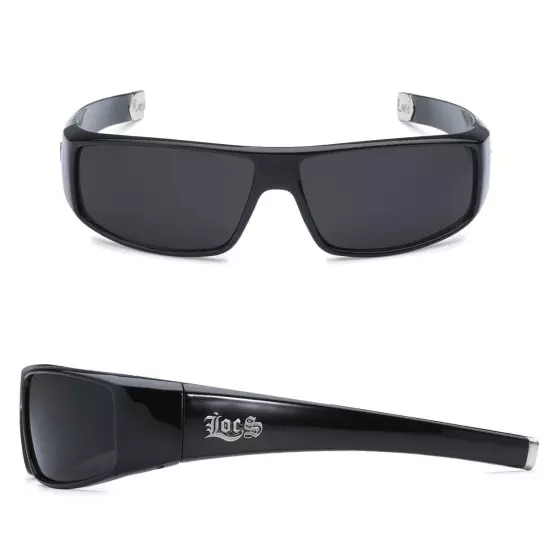 LOCS Hardcore Gangster Sunglasses Classic Lowrider Biker Cholo Designer Eyewear