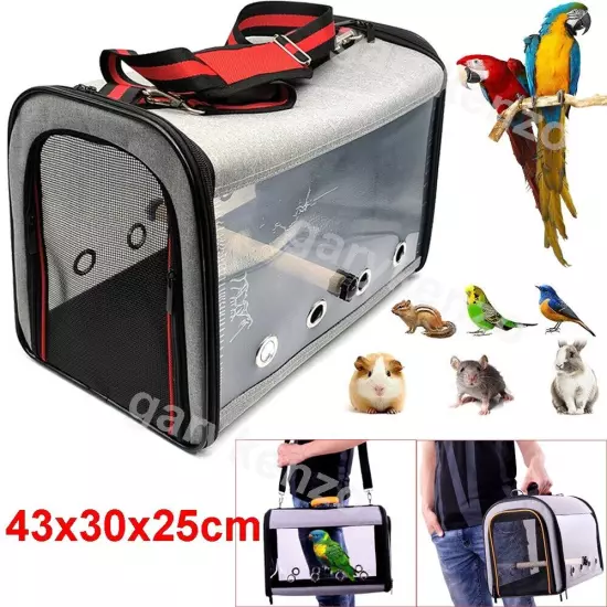 Bird Carrier Bag Bird Travel Cage with Stand Lightweight Backpack for Parrot Pet