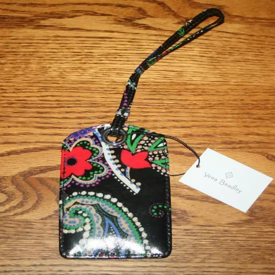 Vera Bradley LUGGAGE TAG laminated travel suitcase ID case gift card holder NEW