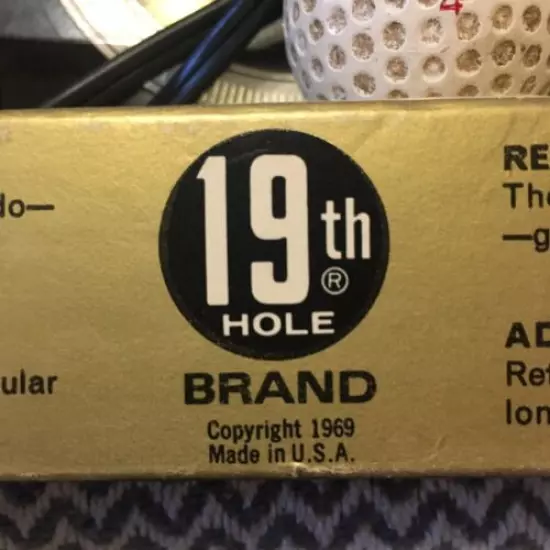 Golden Eagle Electric Putting Cup 19th Hole Brand 1969 In Box Tested Retro Golf