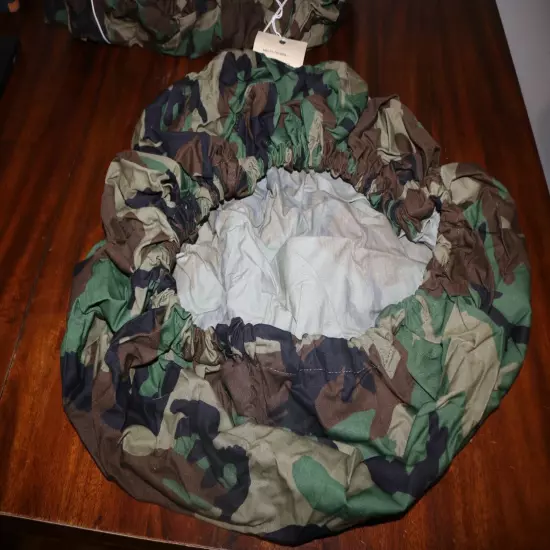 NEW unissued USGI Woodland camo field pack spare tire cover 