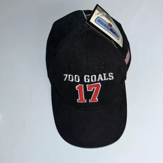 Vintage 00s Detroit Red Wings Brett Hull 700 Goals Adjustable Hat New With Tags