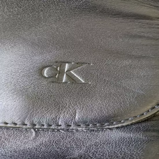 Calvin Klein Men's Black Leather Messenger Bag -- an instant classic!