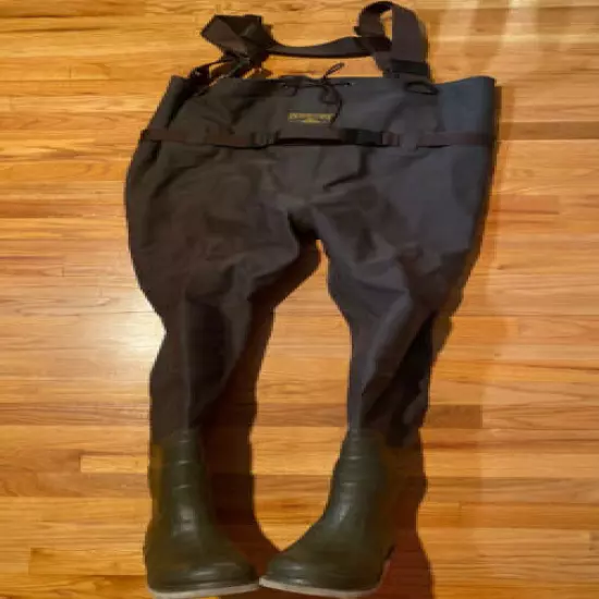 Red Head Bone Dry Chest Waders Mens sz 7 Boots 200 Gram Thinsulate Brown Felt