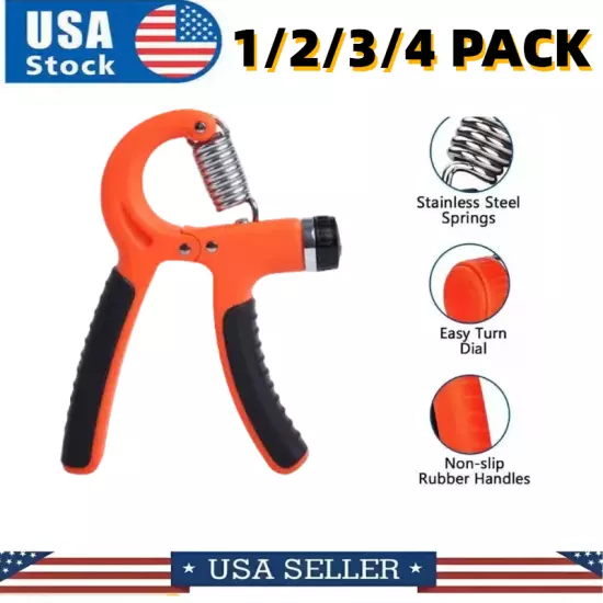 Hand Grip Strengthener Strength Gripper Finger Exerciser Forearm Power Trainer