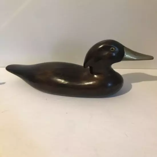 Beautiful SOLID WOOD DUCK DECOY (Vintage Antique)