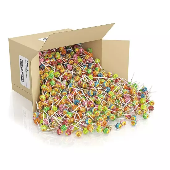 100xBest Chupa Chups Lollipop Assorted Flavour Bulk Kids Lollies Candy Bag 1.2kg