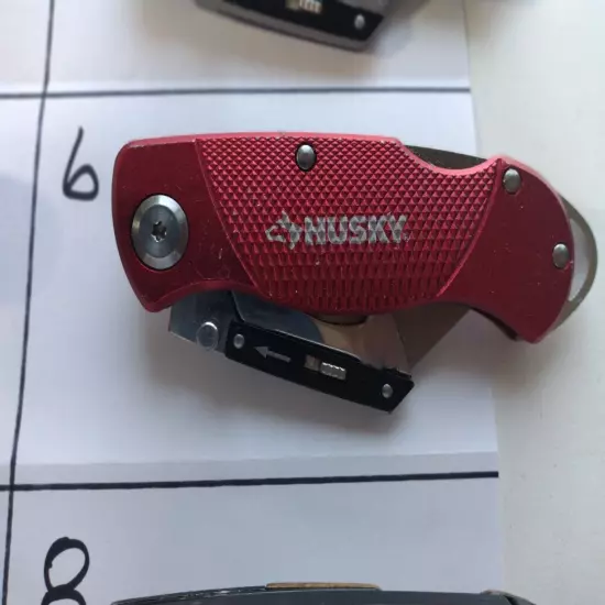 HUSKY FOLDING LOCK-BK UTILITY KNIFE ASST STYLES COLORS $5 EACH / BEST OFFER WINS