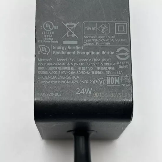 Microsoft Surface Charger Model 1735 15V, 24W