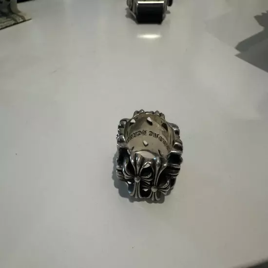 Chrome Hearts Style Cemetery Ring And Lion Ring 925 Silver And Watch