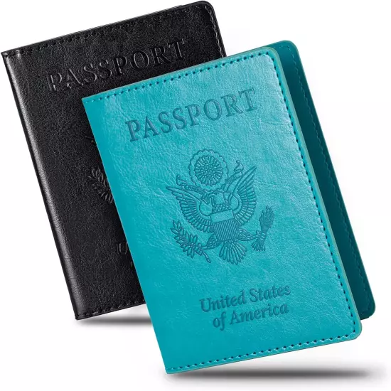 2 Fundas Para Pasaporte Cartera Para Pasaporte Ultradelgada Pasaporte De -