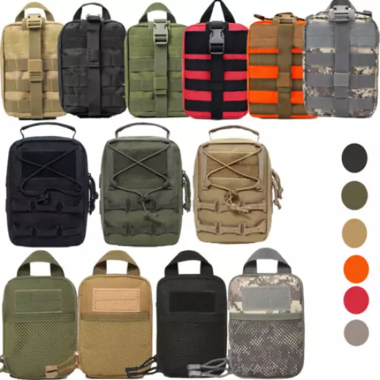 Military Tactical Molle Waist Bags Storage Pack Handbag Climbing Accessories Bag