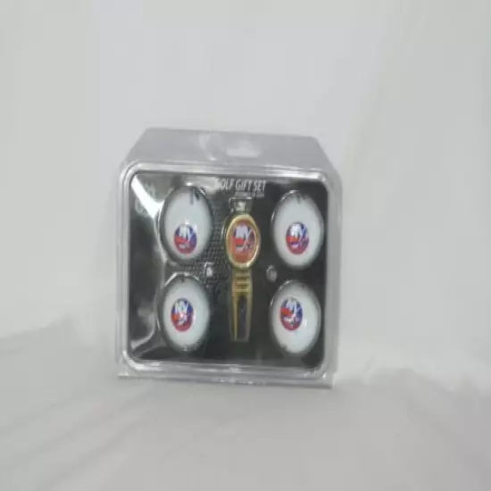 nhl new york Islanders golf set 4 top flite balls ball marker and a divit tool