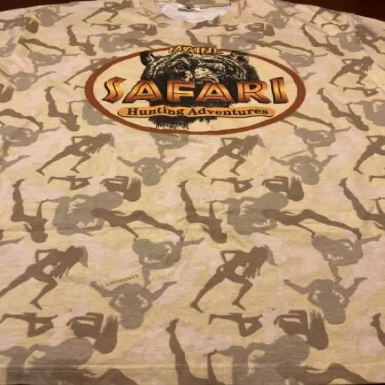 Maine Safari Hunting Adventures Long Sleeve XXL Camobooty Naked Girls Shirt #1