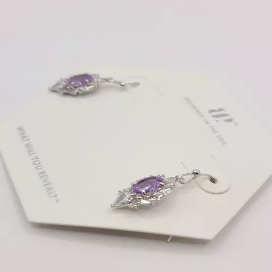 RBP7712 Bomb Party Tantalizing Looks Lab Created Light Amethyst Earrings