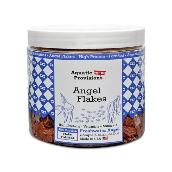 Angel Flakes Fish Food 1 oz, for Freshwater Angelfish