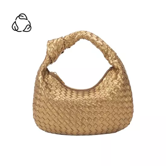 Melie Bianco Brigitte Satchel Mini Edition (Drew) Vegan Woven Knot Bag ANTHRO!