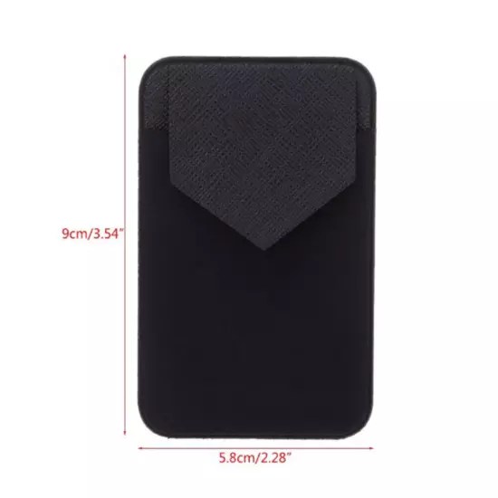 Adhesive Silicone Credit Card Pocket Sticker Pouch Holder Case For Cell Phone