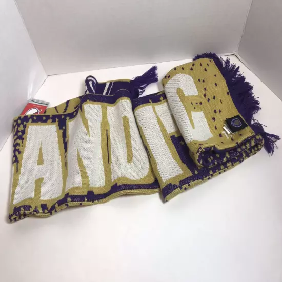 Jacquard Scarf MLS Soccer Futbol Orlando City SC Purple Gold Adidas