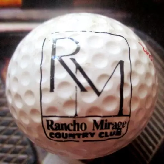 vtg RANCHO MIRAGE COUNTRY CLUB cc - Logo Golf Ball - Palm Springs CA - Ben Hogan