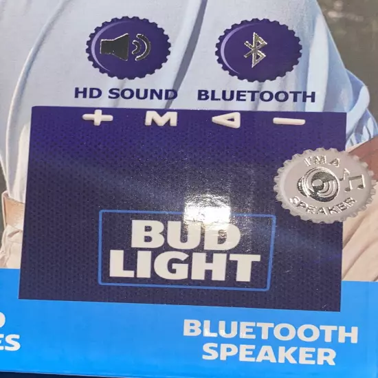 Bud Light Golf Gift Set W/Bluetooth Speaker, Club Towel, 20 Golf Fees, 2 Balls