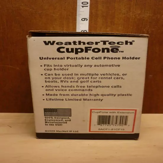 NEW WeatherTech CupFone with Extension Adjustable Cup Holder Cell Phone Mount