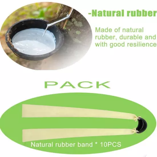 Wide Flat Rubber Band High Elasticity Plain Colour Slingshot Shooting Hunting