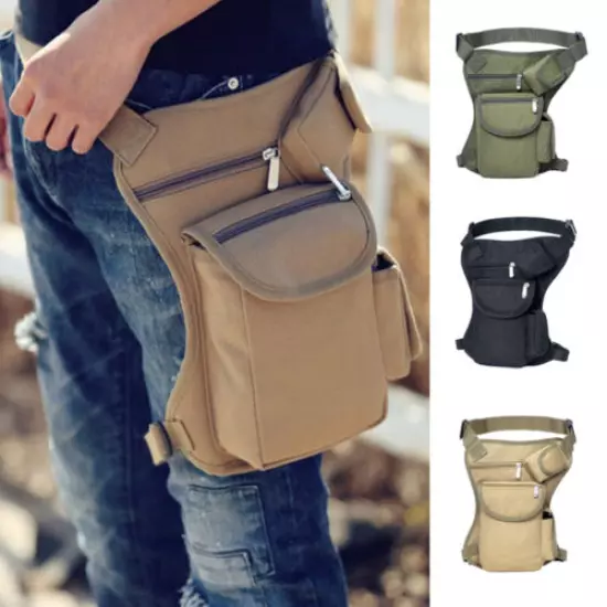 Tactical Molle Drop Leg Bag Waterproof Men Military Waist Pack Belt Pack Hunting