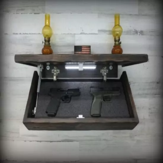 Tactical Concealment Shelf Large Hidden Covert Storage Magnetic Lock Gun safe !!