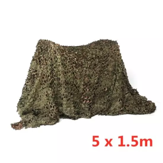 Camo Netting Woodland Army Net Military Camping Hunting Hide Shelter 16.4x5ft US