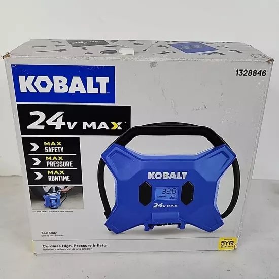 Kobalt 24 Volt cordless high pressure inflator Turns On But No Air - As Is 