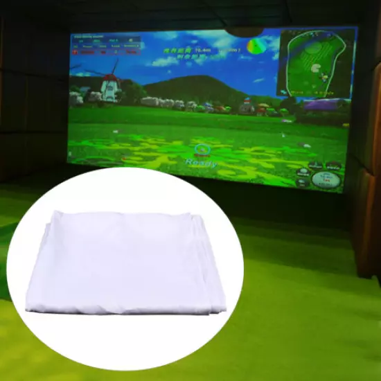 Golf Ball Simulator Impact Display Projection Zebra Screen 9.84x13.12 ft White